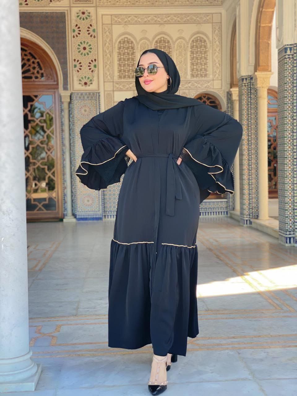 Abaya crepes roza 2026